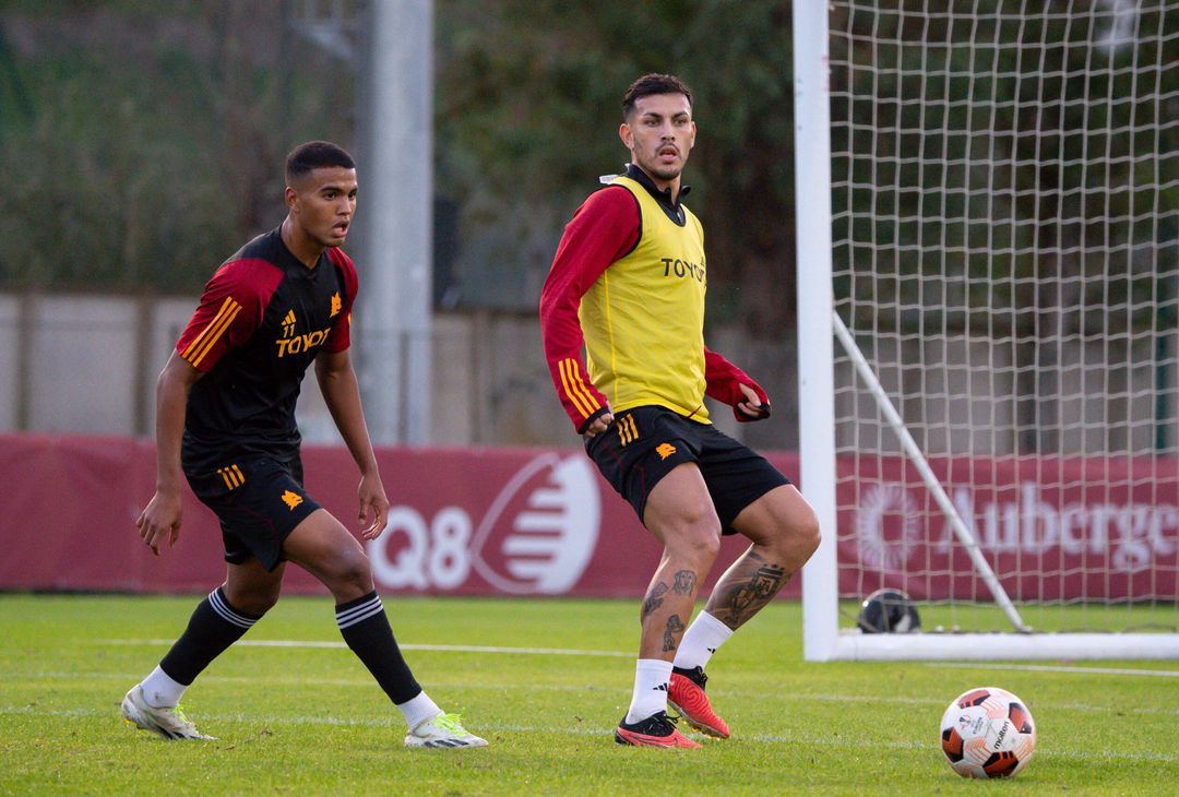 Roma, l’allenamento dopo il successo con il Lecce: nel mirino lo Slavia – FOTOGALLERY - immagine 2