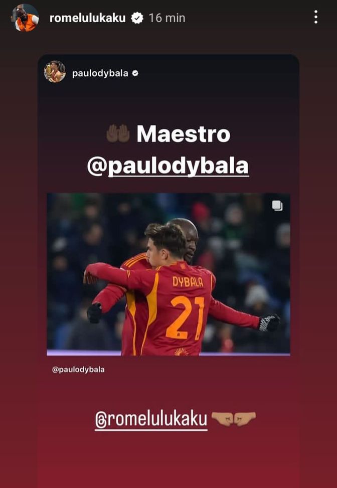 Dybala-Lukaku su Instagram Dybala-Lukaku, l’abbraccio anche sui social- immagine 2