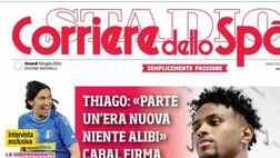 PRIMA PAGINA CORRIERE DELLO SPORT OGGI: “La scossa di Conte: “Napoli situazione media”