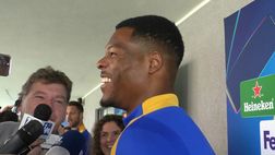 VIDEO / Dumfries scoppia a ridere: “Sto bene? No, sto molto bene e abbiamo…”