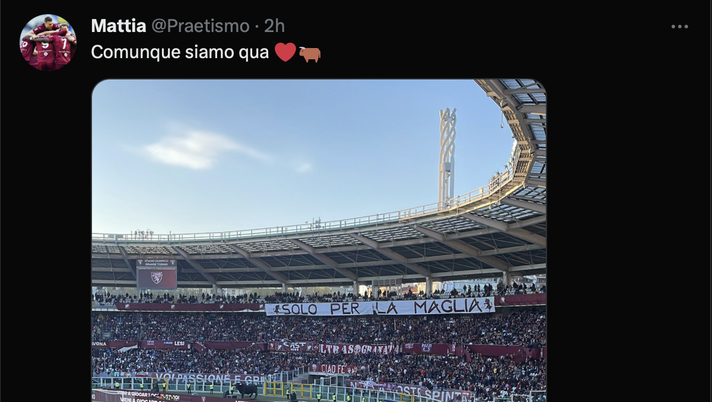 Torino-Roma 0-1, le reazioni social: “Abbiamo perso senza entrare in campo” - immagine 1