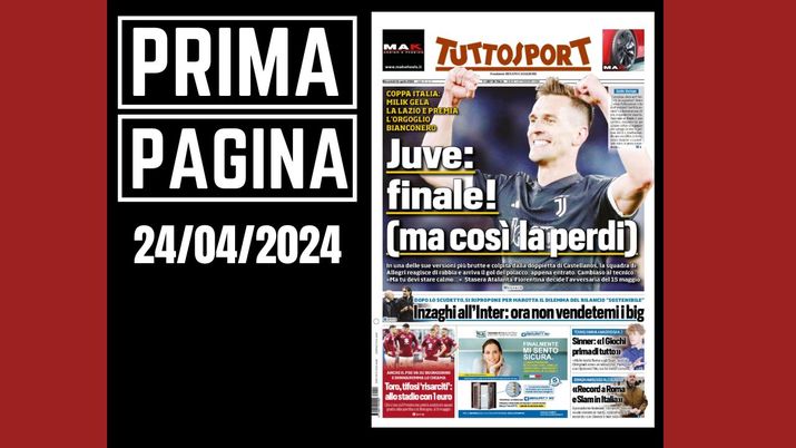 Prima pagina Tuttosport: Inzaghi all'Inter. Non vendete i big