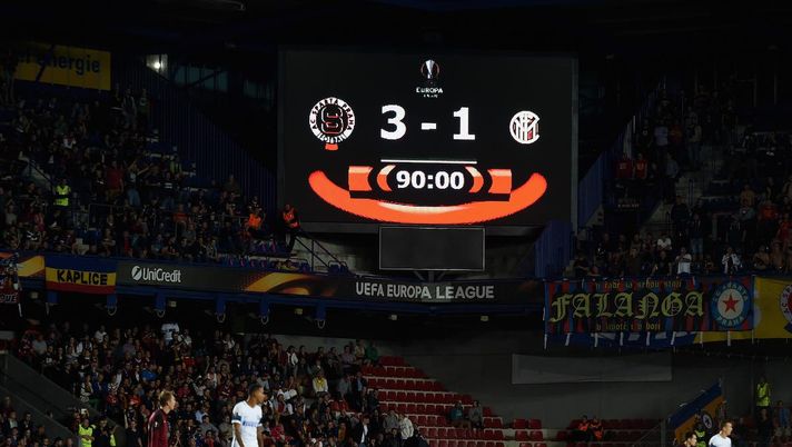 Stagione 2016/17 Sparta Praga-Inter 3-1: tabellino e marcatori - immagine 1