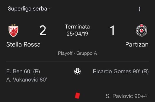 Stella Rossa, per Pavlovic è derby: lui espulso con la maglia del Partizan…- immagine 2