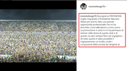 Serie A, Longo saluta il Frosinone: “Grazie per l’opportunità: ne esco arricchito”