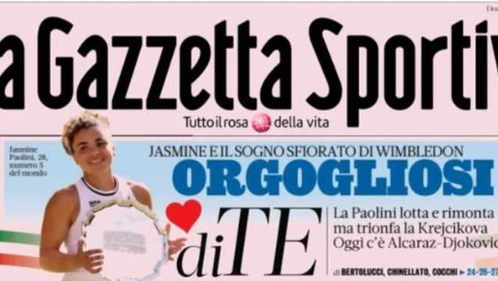 PRIMA PAGINA DELLA GAZZETTA DELLO SPORT: “Conte, eccolo in ritiro con il Napoli” PRIMA PAGINA DELLA GAZZETTA DELLO SPORT: “Conte, eccolo in ritiro con il Napoli” - immagine 1