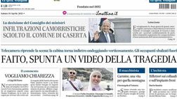 PRIMA PAGINA IL MATTINO OGGI: “Operazione aggancio”