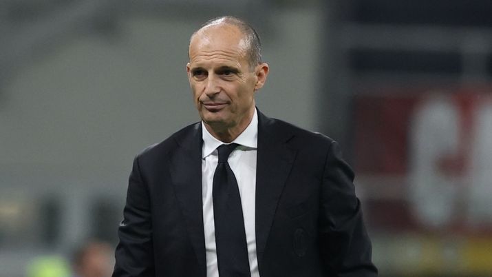 Massimiliano Allegri allenatore AC Milan durante Milan-Juventus di Serie A