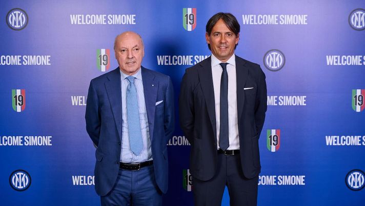 Inzaghi Marotta conferenza presentazione Inzaghi