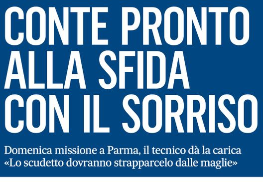 Mattino – Conte carica il Napoli: “Se l’Inter vuole lo scudetto, ce lo deve strappare di dosso”- immagine 2