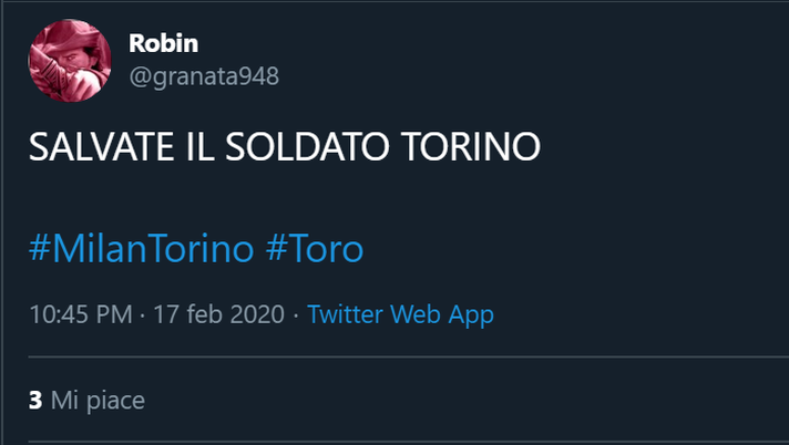 Le reazioni social di Milan-Torino 1-0: “Salvate il soldato Toro” - immagine 1