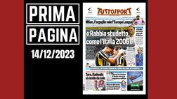 Prima pagina Tuttosport: “Rabbia Scudetto come l’Italia 2006”