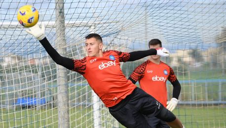 Il primo allenamento di Mazzarri a Castel Volturno