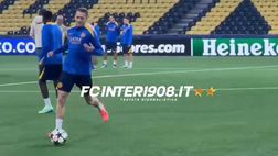 VIDEO FCIN1908 / Verso Young Boys-Inter: Zielinski regolarmente in gruppo alla vigilia