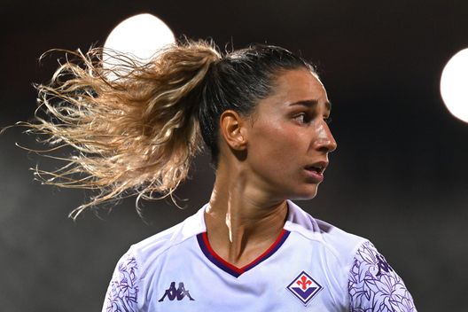 CESENA, ITALY - MAY 24: Emma Severini of ACF Fiorentina looks on during the Women Supercup match betweeen AS Roma and ACF Fiorentina at Dino Manuzzi Stadium on May 24, 2024 in Cesena, Italy. (Photo by Alessandro Sabattini/Getty Images) severini