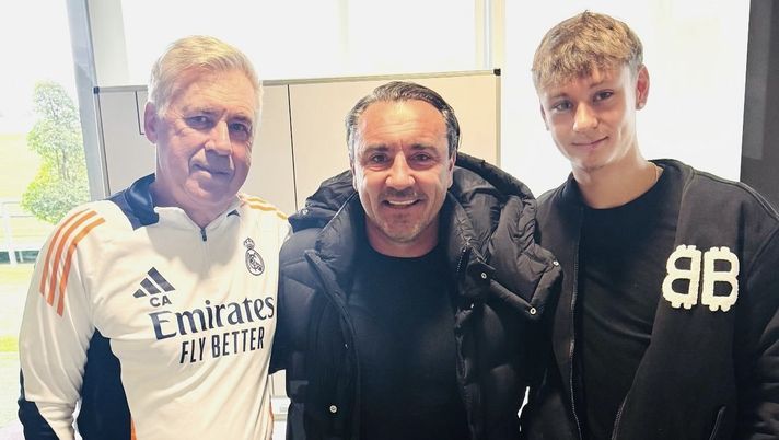 Cristian Brocchi in visita a Madrid: omaggio da brividi per Carlo Ancelotti  Cristian Brocchi in visita a Madrid: omaggio da brividi per Carlo Ancelotti - immagine 1