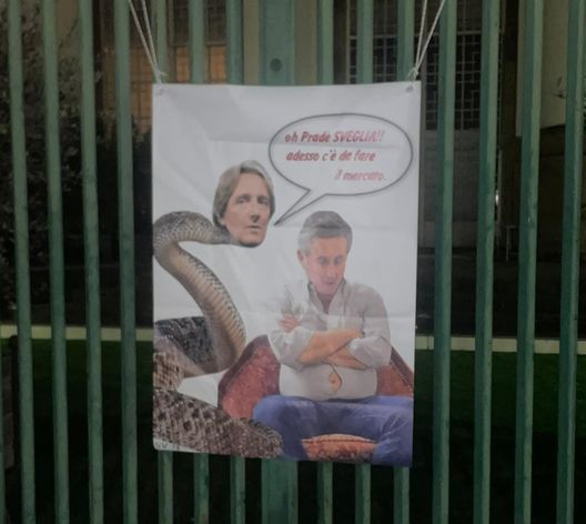 FOTO VN – Mercato, striscione ironico al Franchi. UV73 si dissocia - immagine 1