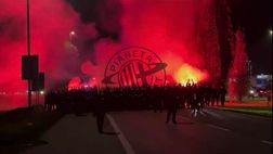 VIDEO – Monza-Milan, corteo e cori della Curva Sud rossonera | PM News
