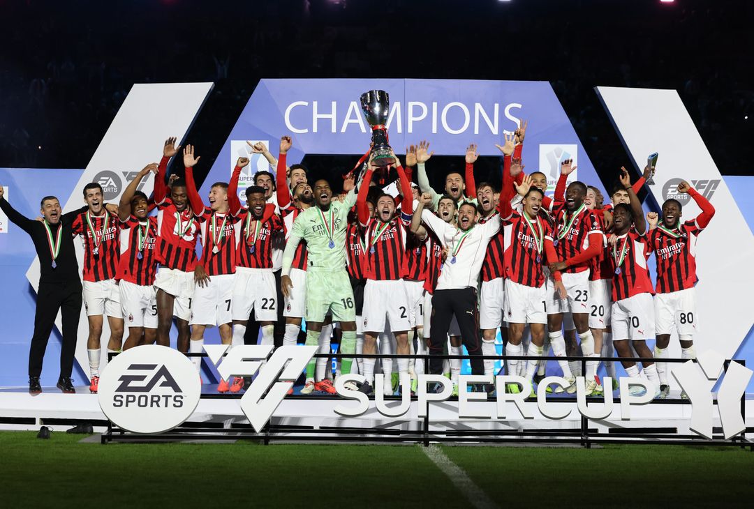 Festeggiamenti derby Inter-Milan 2-3 Supercoppa italiana 2025