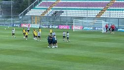 GALLERY La squadra di Osimhen e Kvara si aggiudica la sfida dei tiri in porta