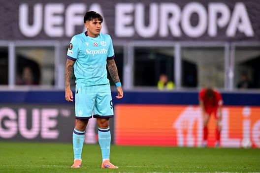 BOLOGNA, ITALY - OCTOBER 02: Santiago Castro of Bologna FC during the UEFA Europa League 2025/26 League Phase MD2 match between Bologna FC 1909 and SC Freiburg at Stadio Renato Dall'Ara on October 02, 2025 in Bologna, Italy. (Photo by Alessandro Sabattini/Getty Images)