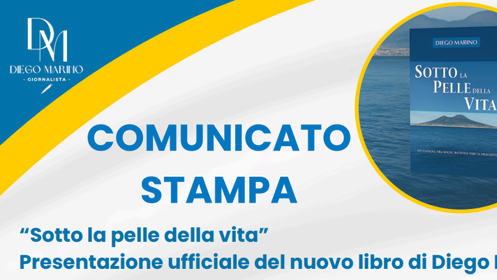 “Sotto la pelle della vita”, il 12 giugno la presentazione del libro di Diego Marino - immagine 1