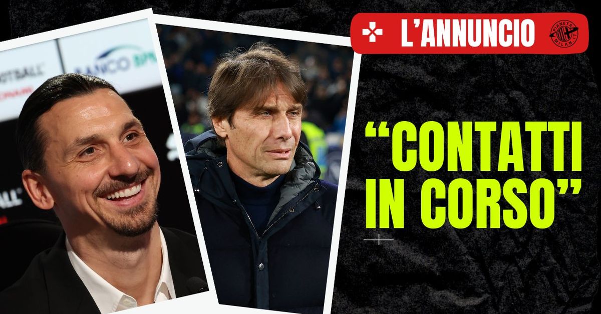 Allenatore Milan, la rivelazione: “Contatti Ibrahimovic Conte da gennaio”