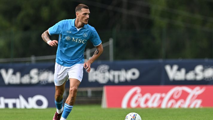 DIMARO, ITALY - JULY 16: SSC Napoli Player Rafa Marin during the the Pre-season Friendly match between SSC Napoli and ASD Anaune Val di Non on July 16, 2024 in Dimaro, Italy. (Photo by SSC NAPOLI/SSC NAPOLI via Getty Images) rafa marin napoli