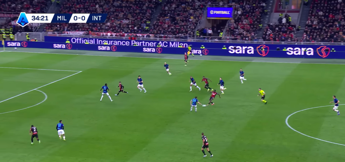 Milan-Inter 1-0, il gol: Estupiñán bravo nel primo controllo, ma Fofana…- immagine 3