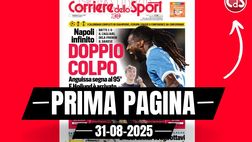 Prima pagina del Corriere dello Sport: “Doppio colpo!”