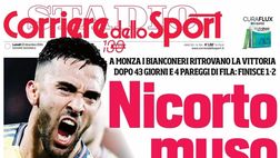PRIMA PAGINA CORRIERE DELLO SPORT OGGI: “Gonzalez sveglia la Juve, Gasp si riprende la vetta”
