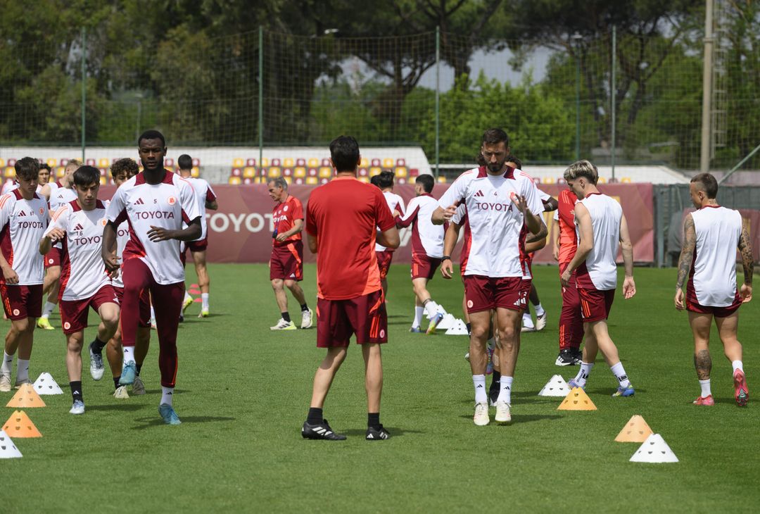 Trigoria, l’allenamento a tre giorni dalla gara con il Torino – FOTO GALLERY - immagine 1