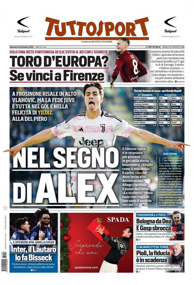 EDICOLA TS / Inter, il Lautaro lo fa Bisseck. Il difensore apre, Barella chiude - immagine 1