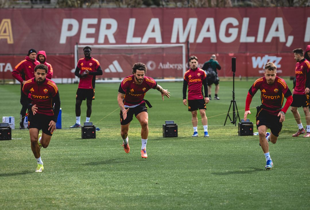 Trigoria, l’allenamento a 4 giorni dall’Inter – FOTO GALLERY - immagine 26