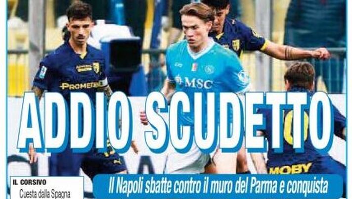 Prime pagine giornali sportivi oggi: il Napoli sui media- immagine 1