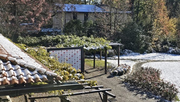 Milanello alla vigilia, suggestiva e imbiancata  Milanello alla vigilia, suggestiva e imbiancata - immagine 1