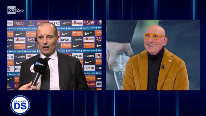 Siparietto Graziani: “Per vincere queste partite serve una botta di culo”, Allegri: “Infatti…” Siparietto Graziani: “Per vincere queste partite serve una botta di culo”, Allegri: “Infatti…” - immagine 1