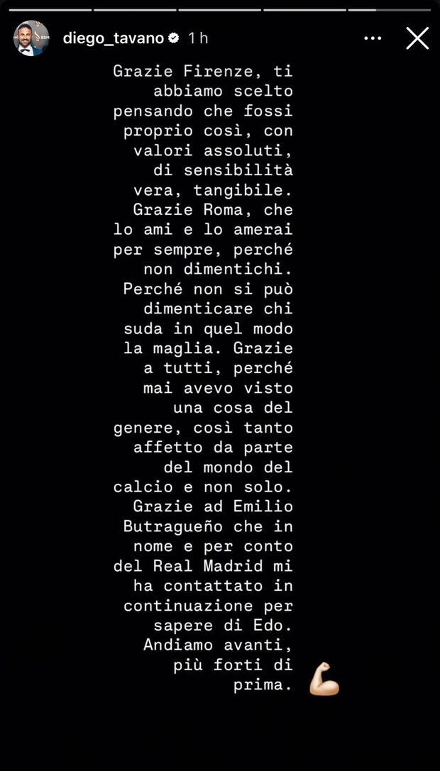 Procuratore Bove grazie Instagram