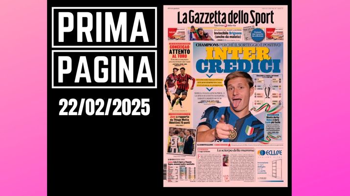 Prima pagina Gazzetta dello Sport: Milan, Conceicao attento al Torino