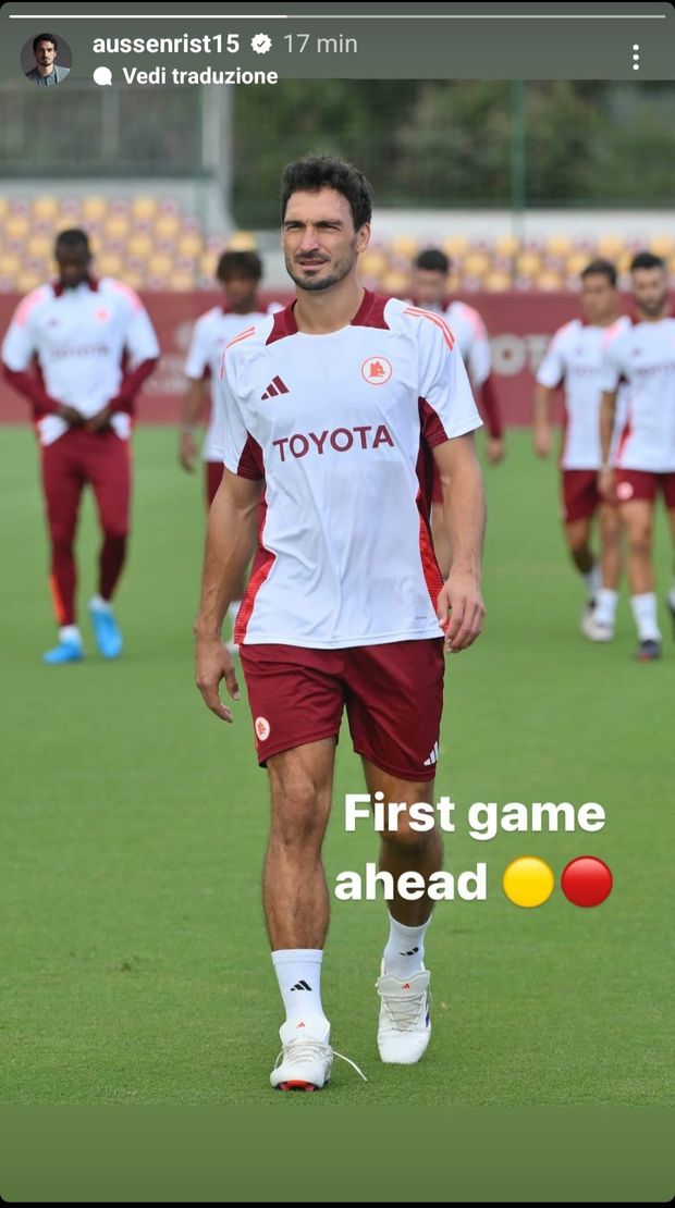 Genoa-Roma, Hummels scalda i motori in vista dell’esordio: “Prima partita in vista”- immagine 2