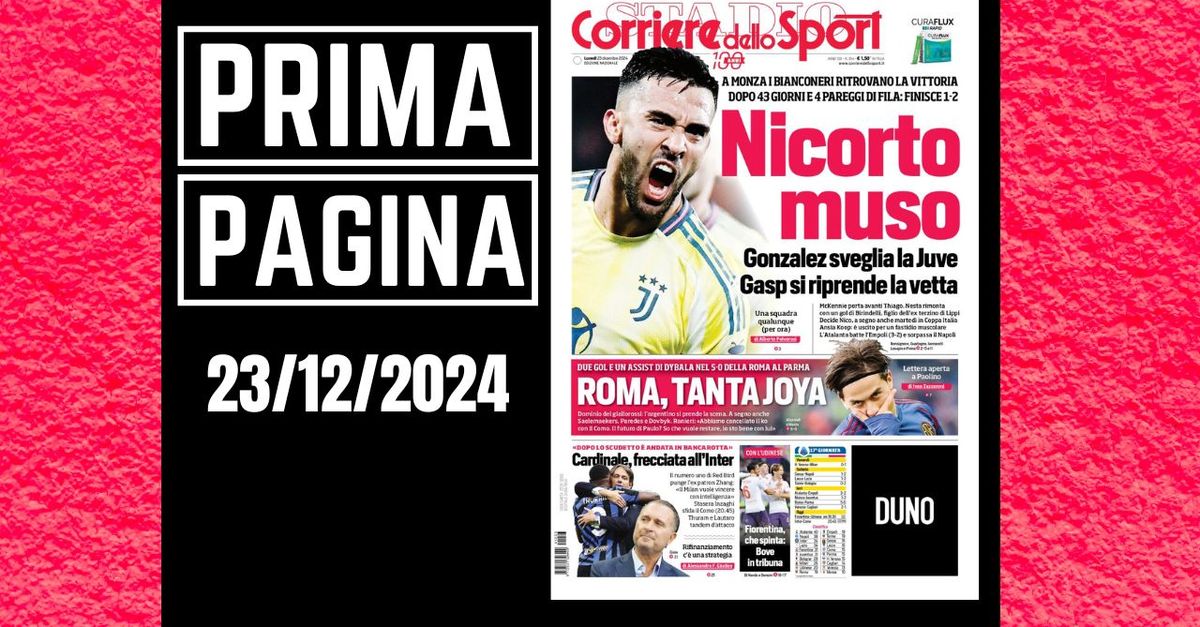 Prima pagina Corriere dello Sport: “Cardinale, frecciata all’Inter”