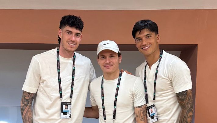 Barella, Bastoni e Correa a Roma: hanno assistito alla vittoria di oggi di Sinner - immagine 1