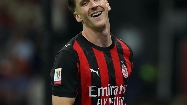 Alexis Saelemaekers (centrocampista AC Milan), qui durante Milan-Lecce 3-0 (Coppa Italia 2025-2026) | News (Getty Images) Milan-Lecce, Saelemaekers MVP della partita di Coppa Italia: ecco chi ha battuto