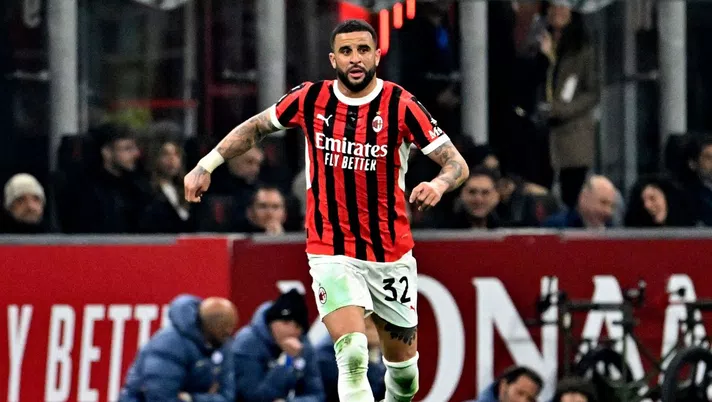 Kyle Walker AC Milan derby Milan-Inter 1-1 Coppa Italia 2024-2025