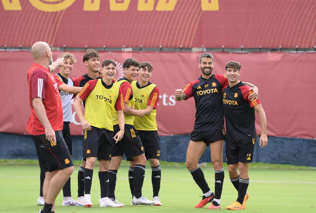 Ripresa a Trigoria, Belotti e Spinazzola guidano i ‘bambini’ – FOTO GALLERY - immagine 30