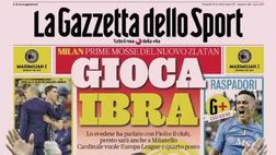 LA PRIMA PAGINA DELLA GAZZETTA DELLO SPORT: “Raspadori vede azzurro”