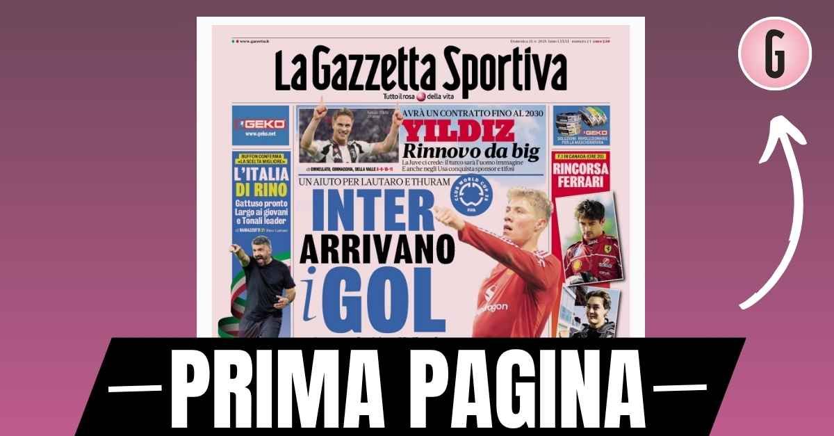 prima pagina gazzetta dello sport inter arrivano i gol