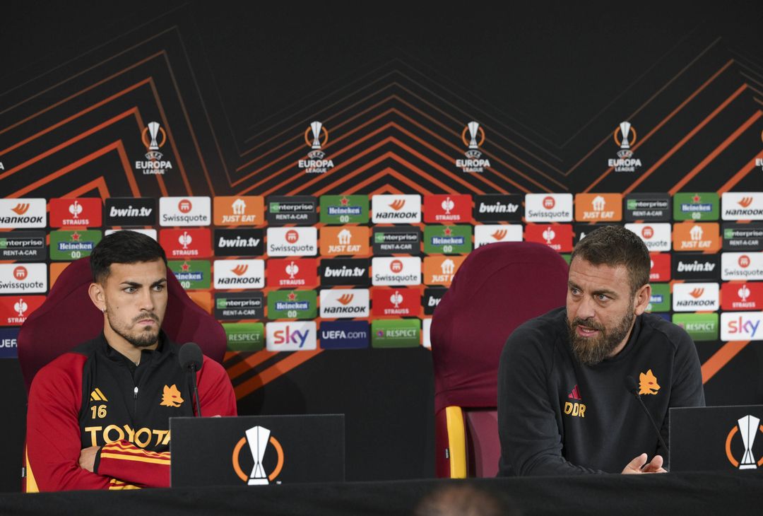 Roma-Bayer Leverkusen, la conferenza stampa di De Rossi e Paredes – FOTO GALLERY - immagine 12