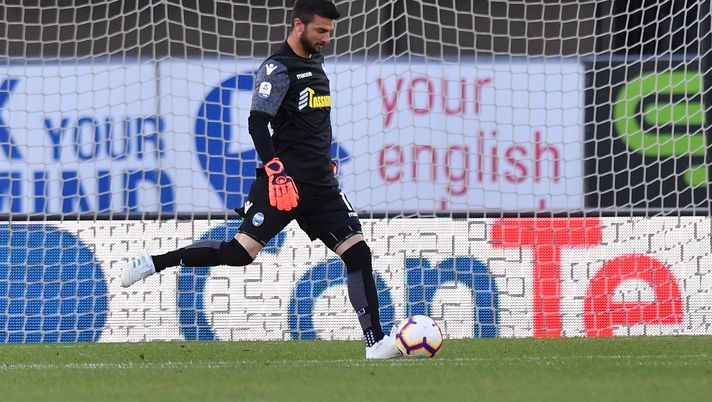 VERONA, ITALY - MAY 04: Giacomo Poluzzi of SPAL in action during the Serie A match between Chievo Verona and SPAL at Stadio Marc'Antonio Bentegodi on May 04, 2019 in Verona, Italy. (Photo by Tullio M. Puglia/Getty Images)  palermo sudtirol