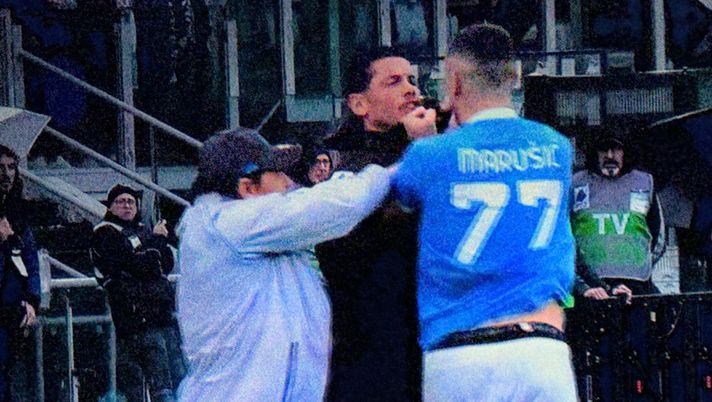 Lazio-Napoli, rissa sfiorata tra Mazzocchi e Marusic: Massa espelle entrambi - immagine 1